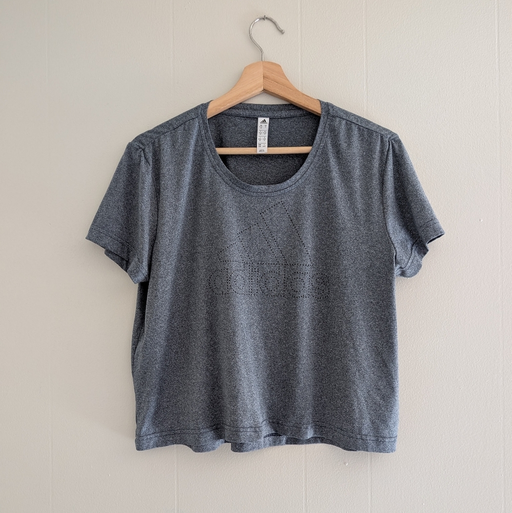Adidas Preforated Logo Crop Top